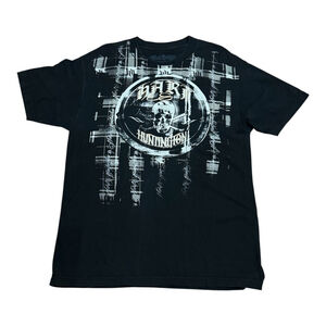 Hart & Huntington Shirt Mens Large Black Skull Graphic MMA Tattoo Biker Tee